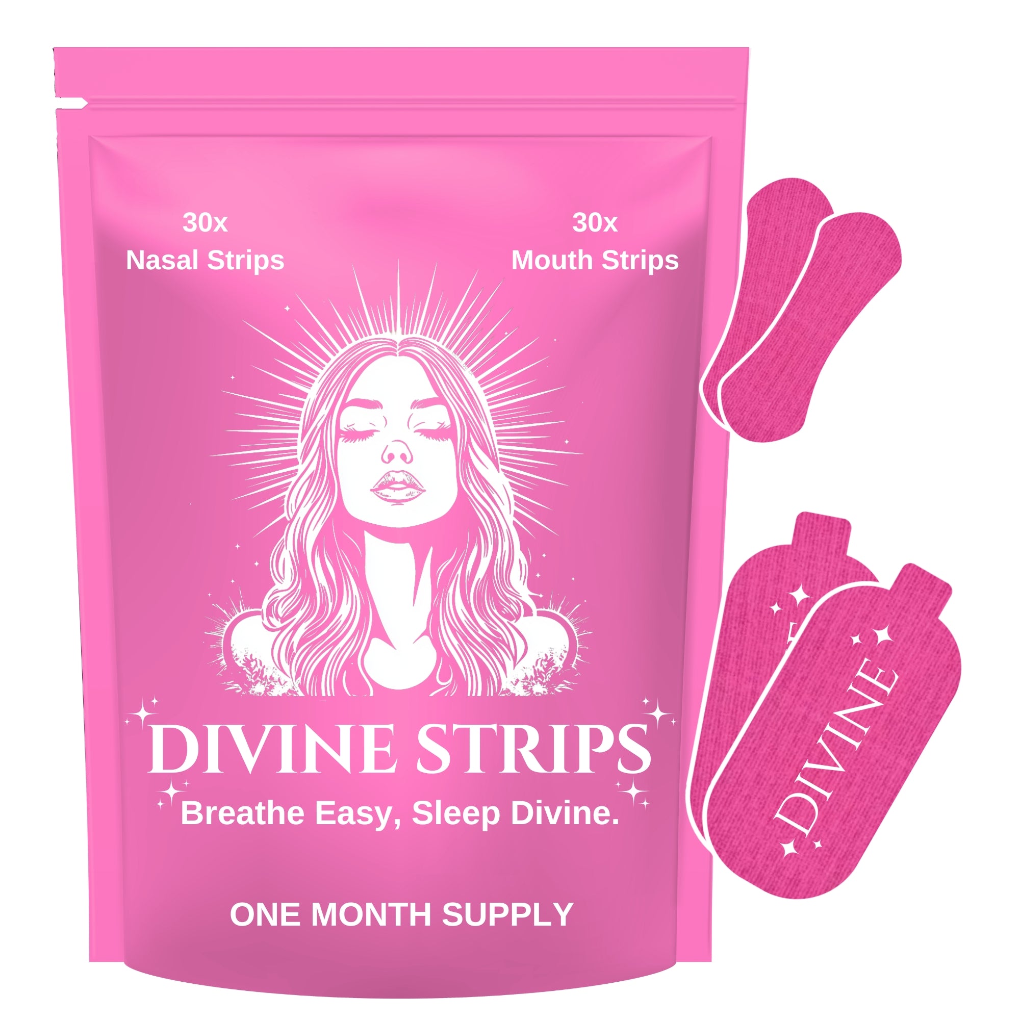 DIVINE MOUTH TAPE & NASAL STRIP COMBO (30 DAY SUPPLY)